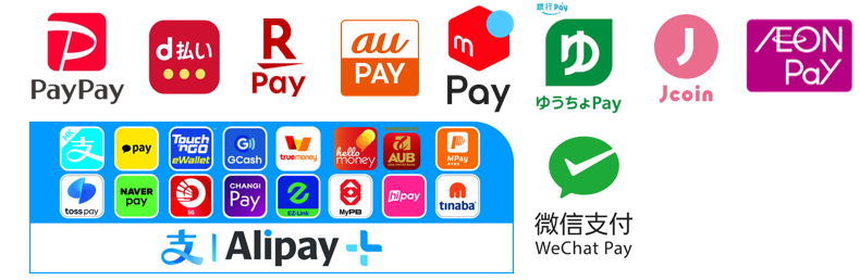 QRコード支払いブラント一覧アイコン